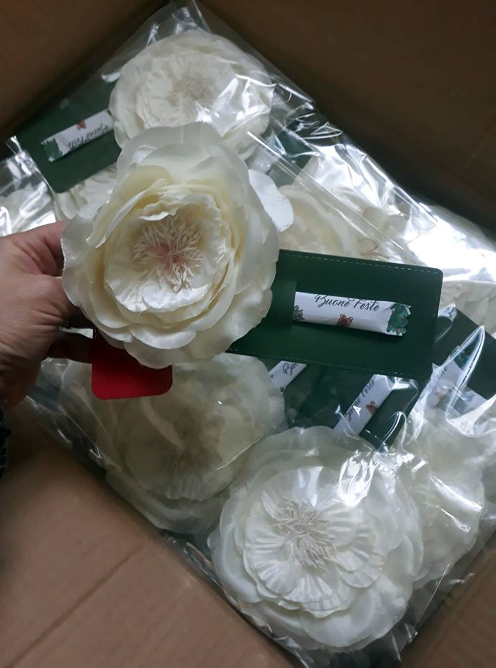  fiori dono per clienti, segnalibro e packaging per goleador, carta in dispensa